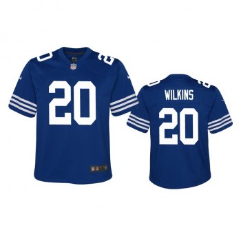 Youth Colts Jordan Wilkins Royal Alternate Game Jersey