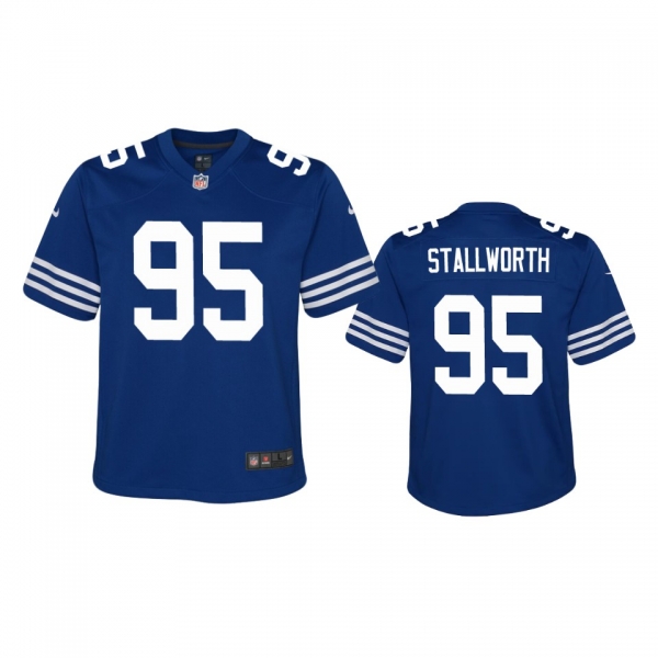 Youth Colts Taylor Stallworth Royal Alternate Game Jersey