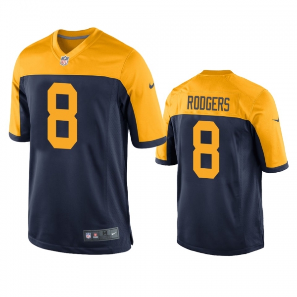 Green Bay Packers Amari Rodgers Navy Throwback Game Jersey