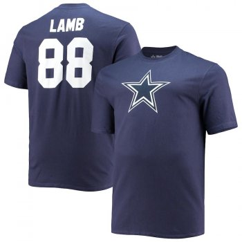 CeeDee Lamb Dallas Cowboys Fanatics Branded Big & Tall Player Name & Number T-Shirt - Navy