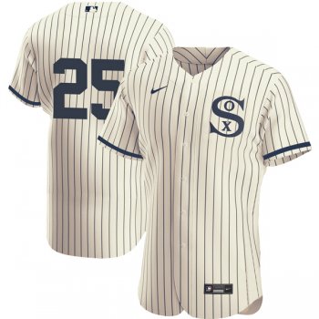 Chicago White Sox Field Of Dreams 2021 #25 Andrew Vaughn Authentic Jersey - All Stitched