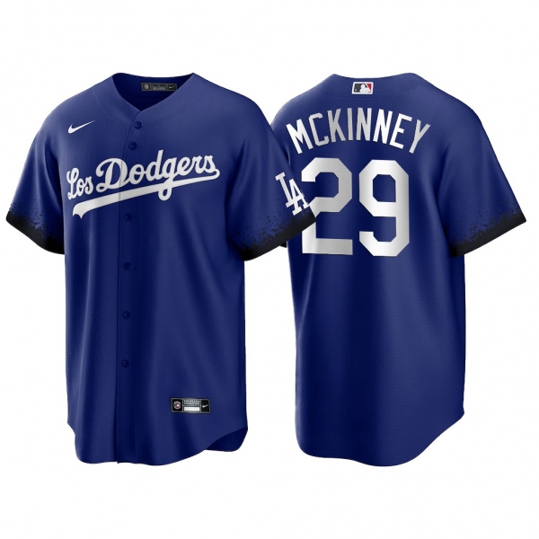 Los Angeles Dodgers 2021 City Connect Billy McKinney #29 Jersey Replica Royal