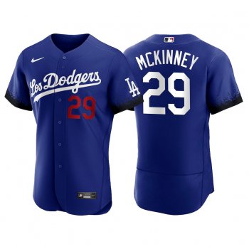 Los Angeles Dodgers Billy McKinney 2021 City Connect Royal Jersey Hot-sale