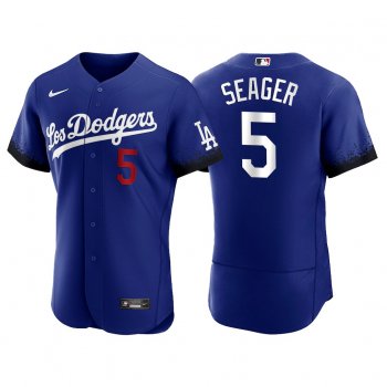 Los Angeles Dodgers Corey Seager 2021-22 City Connect Royal Jersey Hot-sale