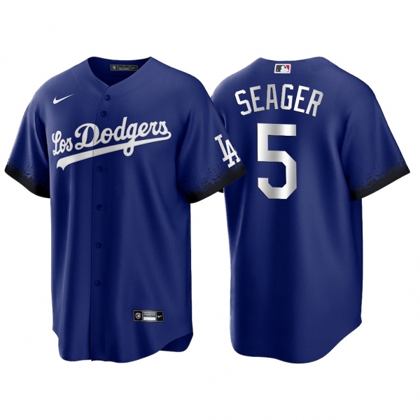 Los Angeles Dodgers 2021 City Connect Corey Seager #5 Jersey Replica Royal