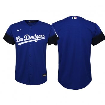 Youth Los Angeles Dodgers 2021 City Connect Jersey Replica Royal