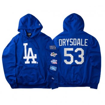 Don Drysdale Los Angeles Dodgers World Champions Hoodie Blue World Series