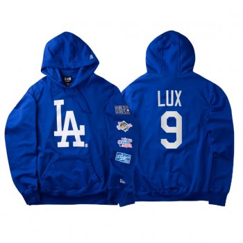 Gavin Lux Los Angeles Dodgers World Champions Hoodie Blue World Series