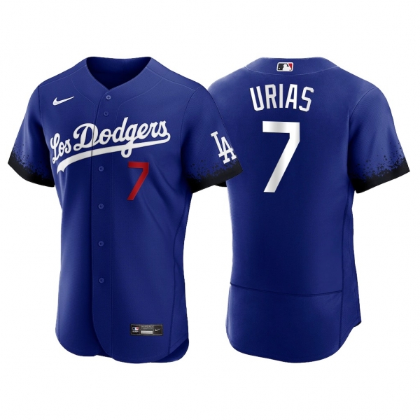 Los Angeles Dodgers Julio Urias 2021 City Connect Royal Jersey Hot-sale