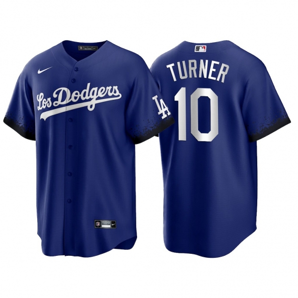 Los Angeles Dodgers 2021 City Connect Justin Turner #10 Jersey Replica Royal