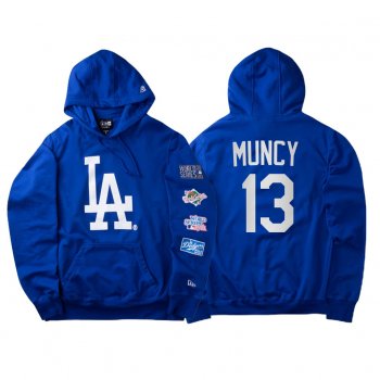 Max Muncy Los Angeles Dodgers World Champions Hoodie Blue World Series