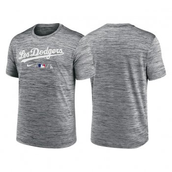 Los Angeles Dodgers 2021 City Connect Men Anthracite T-Shirt Practice