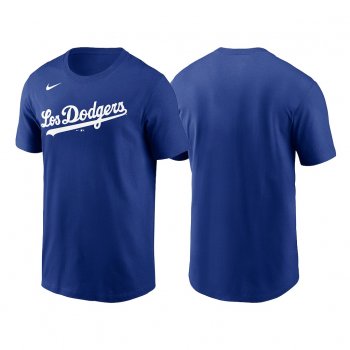 Los Angeles Dodgers 2021 City Connect Men Royal T-Shirt Wordmark