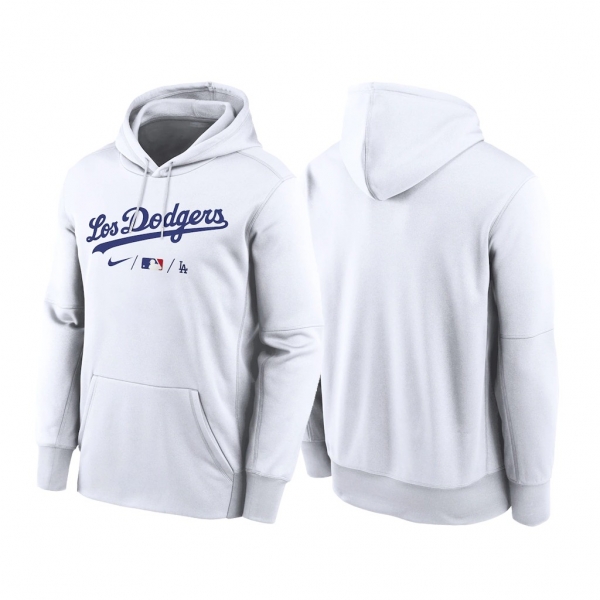 Los Angeles Dodgers 2021 City Connect Men White Hoodie Pullover