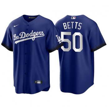 Los Angeles Dodgers 2021 City Connect Mookie Betts #50 Jersey Replica Royal