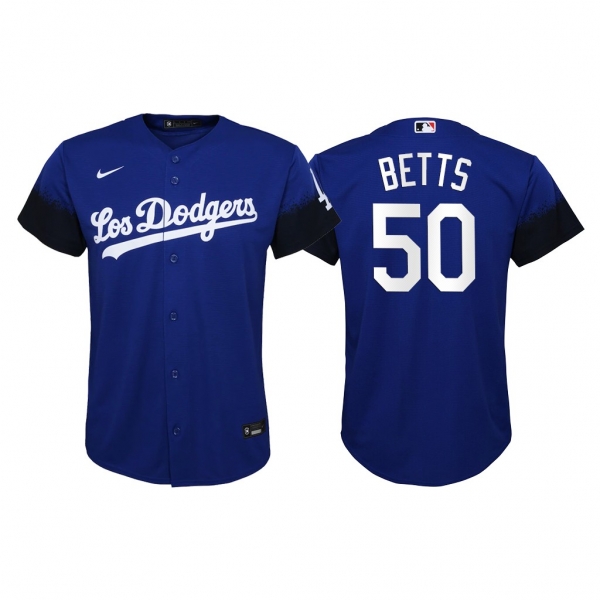 Youth Mookie Betts Los Angeles Dodgers 2021 City Connect Jersey Replica Royal