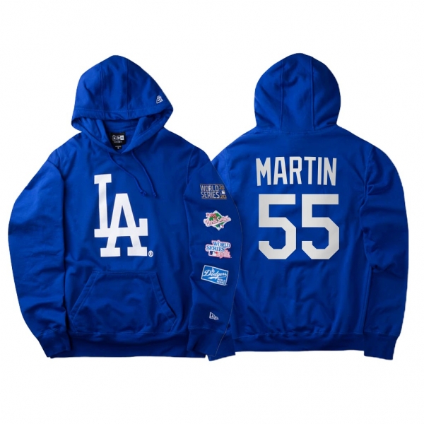 Russell Martin Los Angeles Dodgers World Champions Hoodie Blue World Series