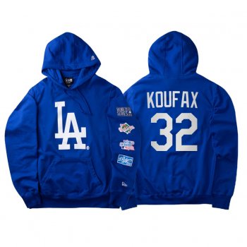 Sandy Koufax Los Angeles Dodgers World Champions Hoodie Blue World Series