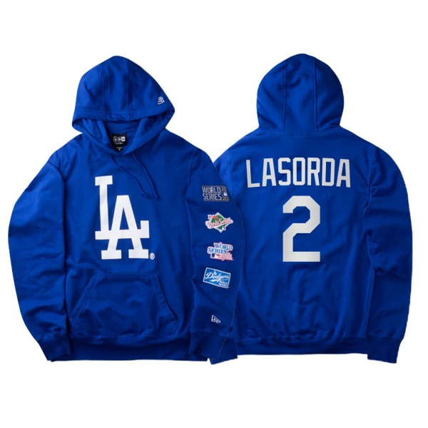 Tommy Lasorda Los Angeles Dodgers World Champions Hoodie Blue World Series