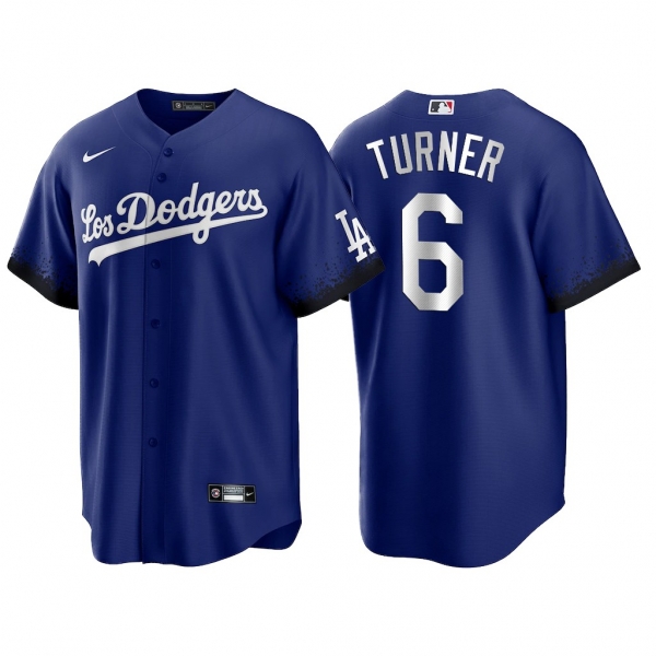 Los Angeles Dodgers 2021 City Connect Trea Turner #6 Jersey Replica Royal