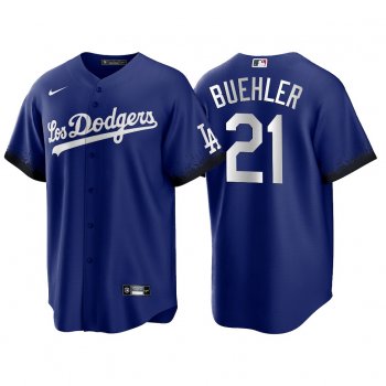 Los Angeles Dodgers 2021 City Connect Walker Buehler #21 Jersey Replica Royal