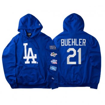 Walker Buehler Los Angeles Dodgers World Champions Hoodie Blue World Series