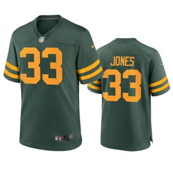 Green Bay Packers Aaron Jones Green Alternate Game Jersey 50s Classic