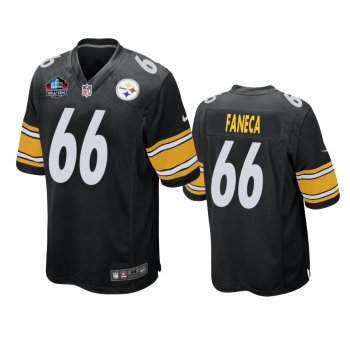 Pittsburgh Steelers Alan Faneca Black NFL Hall of Fame Class of 2021 Jersey