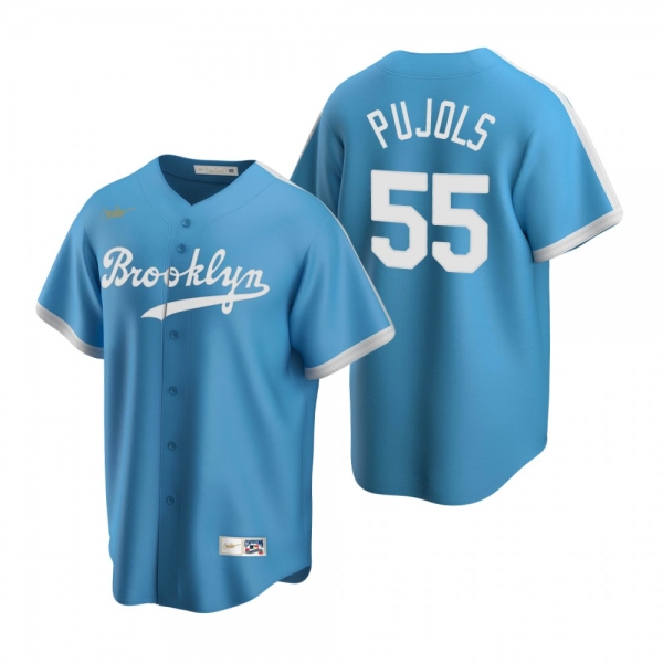 Los Angeles Dodgers Albert Pujols Nike Light Blue Cooperstown Collection Alternate Jersey