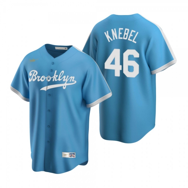 Los Angeles Dodgers Corey Knebel Nike Light Blue Cooperstown Collection Alternate Jersey