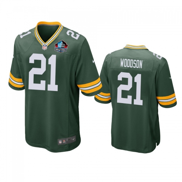 Green Bay Packers Charles Woodson Green NFL Hall of Fame Class of 2021 Jersey