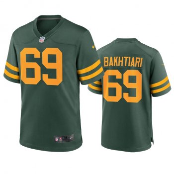 Green Bay Packers David Bakhtiari Green Alternate Game Jersey 50s Classic