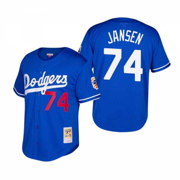 Los Angeles Dodgers Kenley Jansen Royal Cooperstown Collection Mesh Batting Practice Jersey