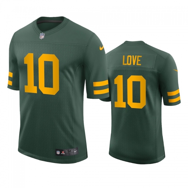 Jordan Love Green Bay Packers Green Vapor Limited Jersey 50s Classic