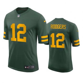 Green Bay Packers Aaron Rodgers Green Vapor Limited Jersey 50s Classic