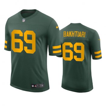 Green Bay Packers David Bakhtiari Green Vapor Limited Jersey 50s Classic