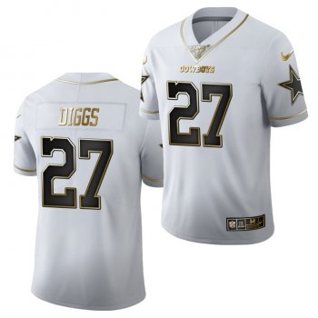 Cowboys Trevon Diggs 2020 NFL Draft White Golden Edition Jersey