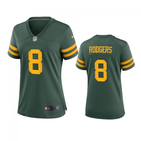 Women's Green Bay Packers Amari Rodgers Green Alternate Game Jersey 50s Classic