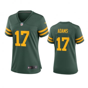 Women's Green Bay Packers Davante Adams Green Alternate Game Jersey 50s Classic