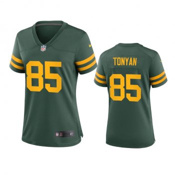 Women's Green Bay Packers Robert Tonyan Green Alternate Game Jersey 50s Classic