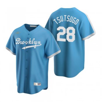 Los Angeles Dodgers Yoshitomo Tsutsugo Nike Light Blue Cooperstown Collection Alternate Jersey