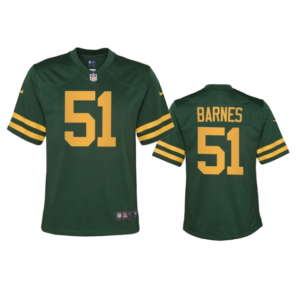 Youth Packers Krys Barnes Green Alternate Game Jersey 50s Classic