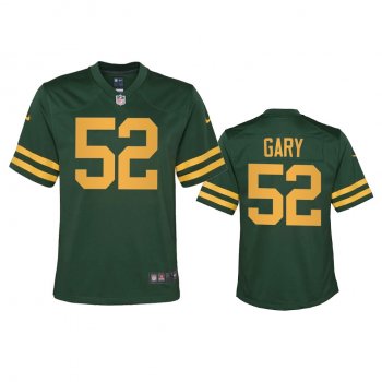 Youth Packers Rashan Gary Green Alternate Game Jersey 50s Classic