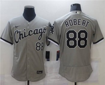 Men's Chicago White Sox #88 Luis Rober Gray Flex Base Stitched Baseball Jersey