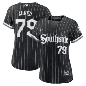 Women's José Abreu Chicago White Sox 2021 City Connect Jersey New Black Stitched