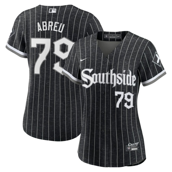 Women's José Abreu Chicago White Sox 2021 City Connect Jersey New Black Stitched