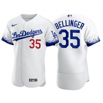 Los Angeles Dodgers Cody Bellinger 2021 City Connect White #35 Jersey Reverse Rare