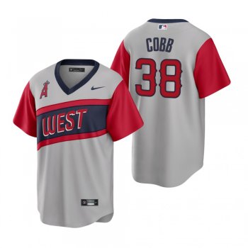 Men's Los Angeles Angels Alex Cobb Nike Gray 2021 Little League Classic Road Replica Jersey