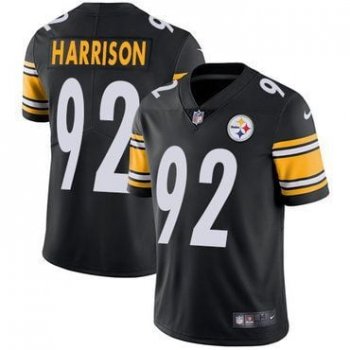 Nike Pittsburgh Steelers #92 James Harrison Black Team Color Men's Stitched NFL Vapor Untouchable Limited Jersey NFL