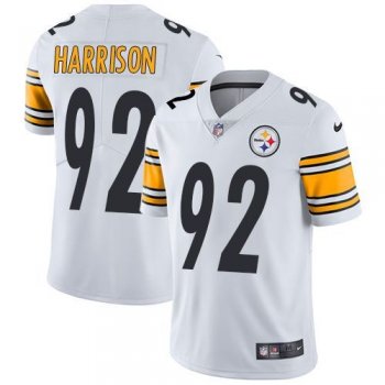 Nike Pittsburgh Steelers #92 James Harrison White Men's Stitched NFL Vapor Untouchable Limited Jersey NFL